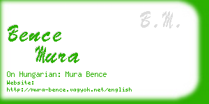 bence mura business card